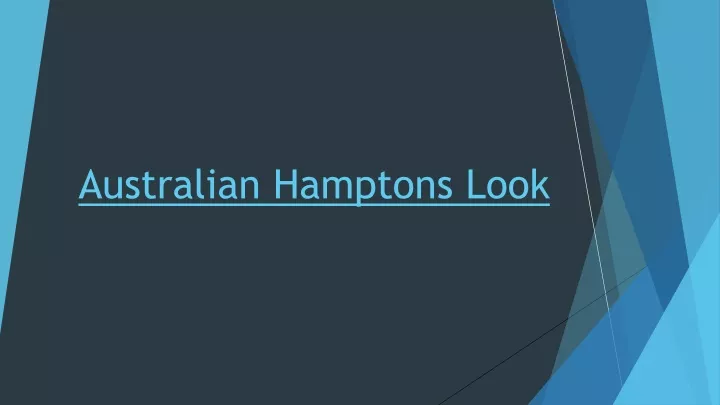 australian hamptons look
