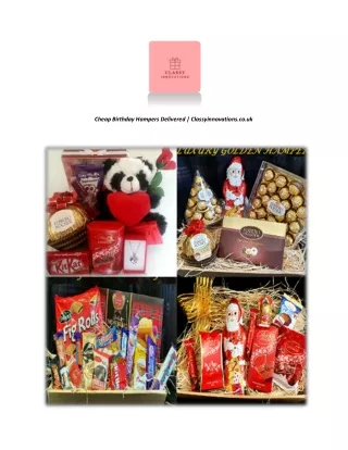 Cheap Birthday Hampers Delivered | Classyinnovations.co.uk