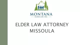 Elder Care Attorney Missoula