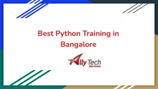 Best PythonTraining in Bangalore