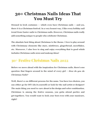 30 christmas nails ideas that you must try