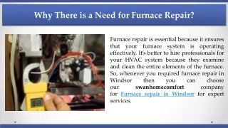 Why There is a Need for Furnace Repair