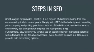 SEO presentation