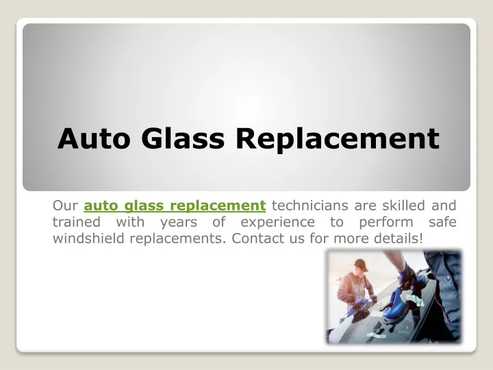 auto glass replacement