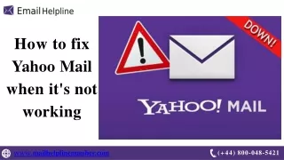 How to fix Yahoo Mail when it's not working