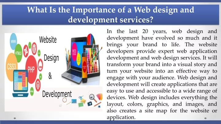 what is the importance of a web design