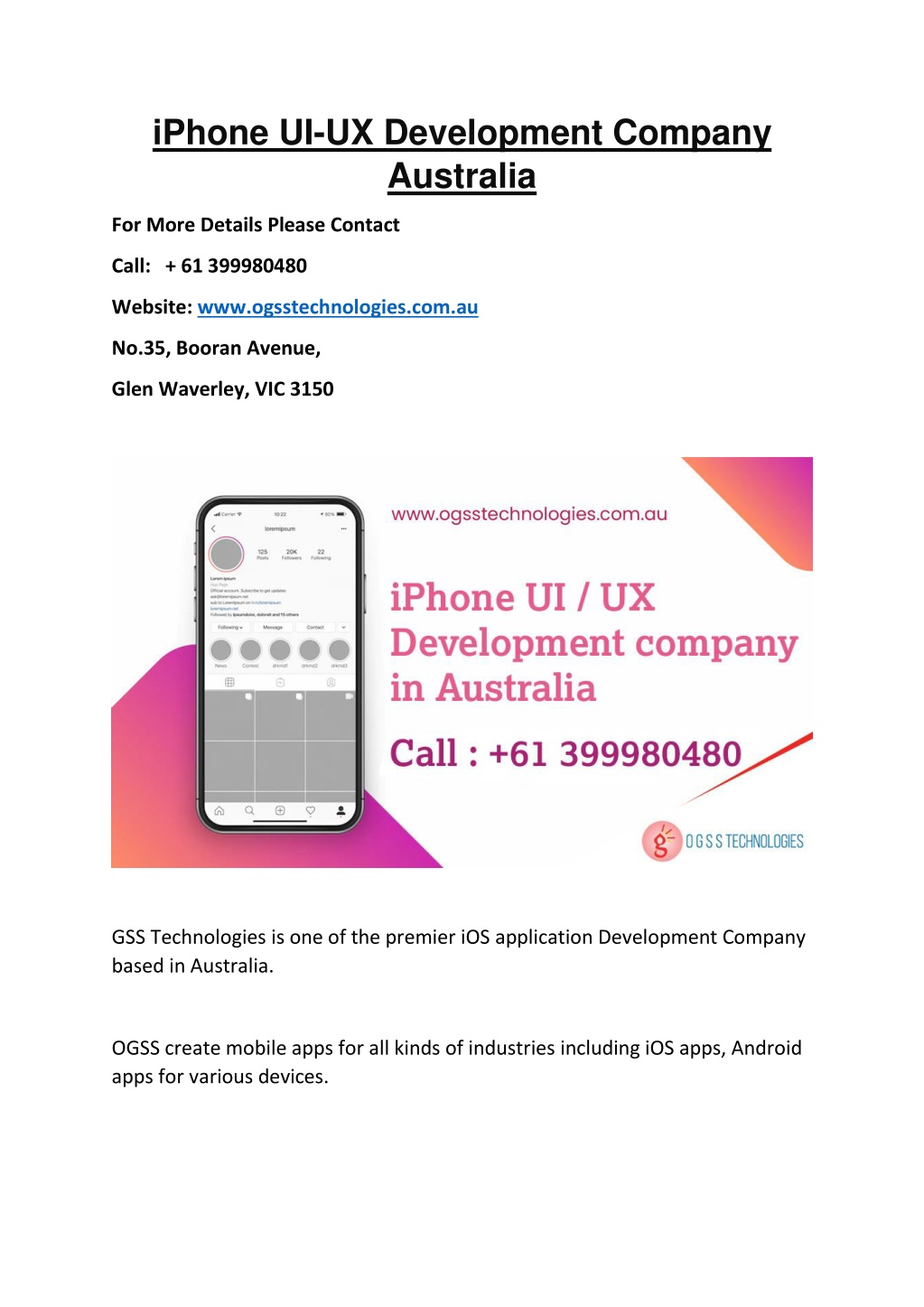 PPT - iPhone UI-UX Development Company Australia PowerPoint ...