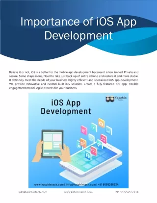 Importance of iOS App Development