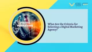 What Are the Criteria for Selecting a Digital Marketing Agency