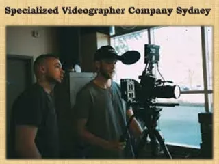 Specialized Videographer Company Sydney