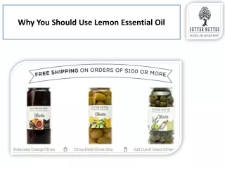 Infused Olive Oil and Lemon oil