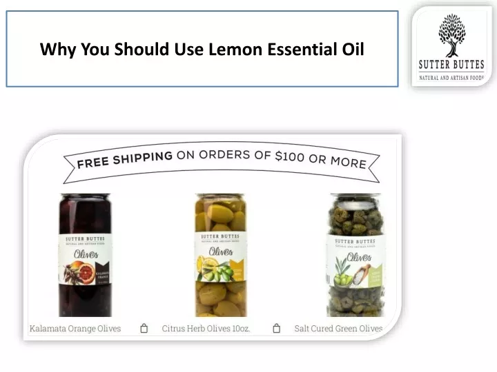 why you should use lemon essential oil