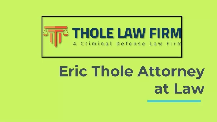 eric thole attorney at law