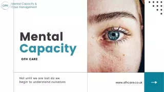 Mental Capacity | OFH Care