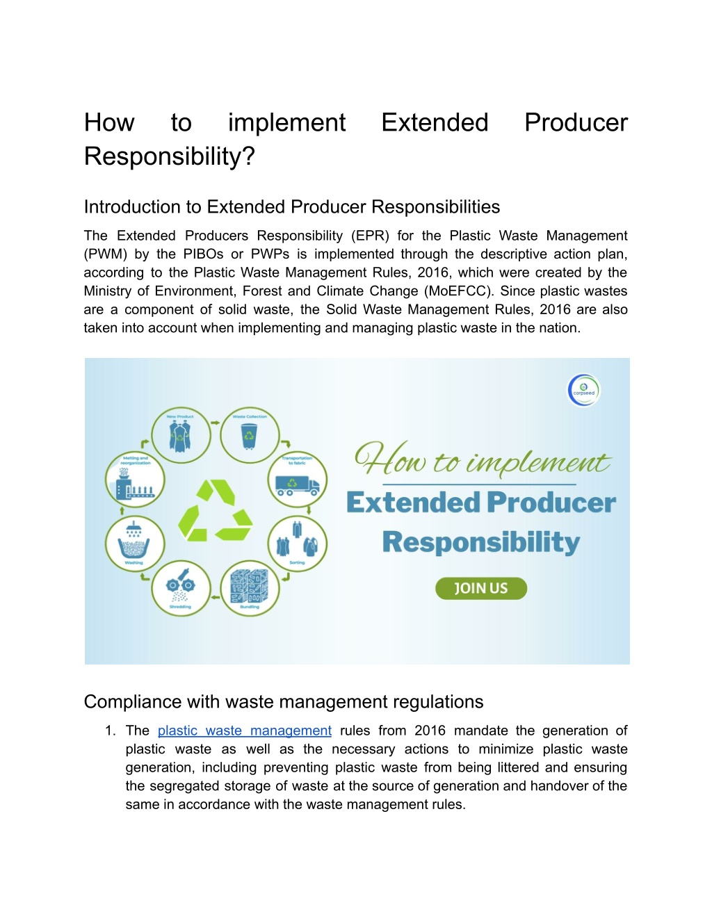 PPT - How to implement Extended Producer Responsibility? PowerPoint ...