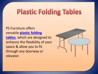 plastic folding tables