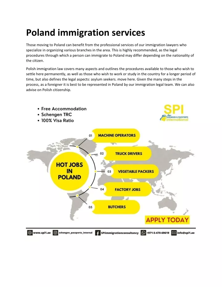 poland immigration services