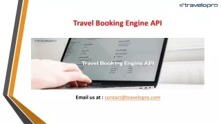 Travel Booking Engine API