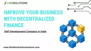 Improve Your Business with Decentralized Finance