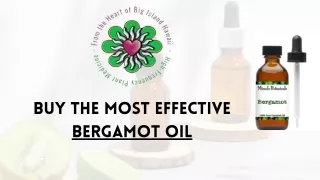 High-Quality Bergamot oil - Miracle Botanicals