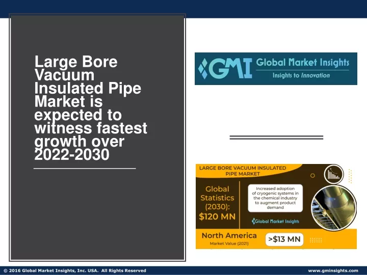 large bore vacuum insulated pipe market
