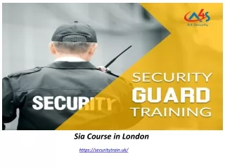 sia course in london