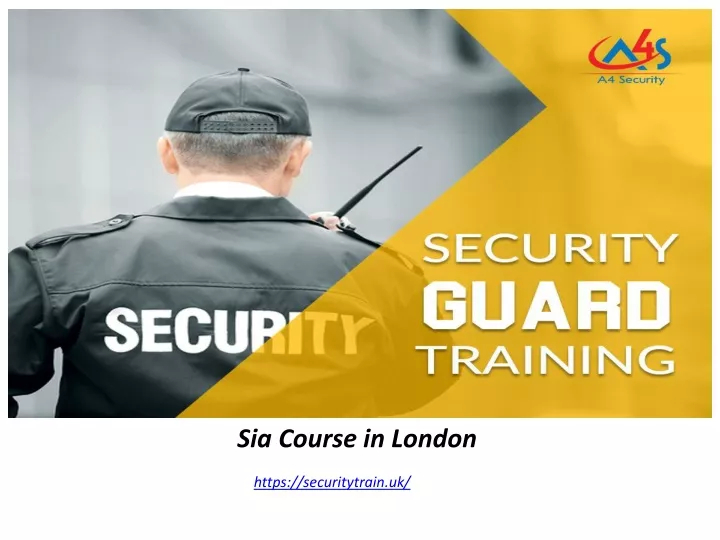 sia course in london