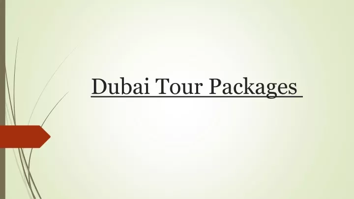 dubai tour packages