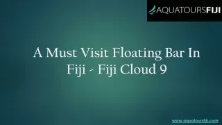 A Must Visit Floating Bar In Fiji - Fiji Cloud 9
