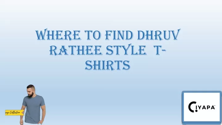 where to find dhruv rathee style t shirts