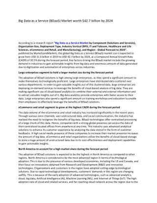 big data as a service bdaas market worth