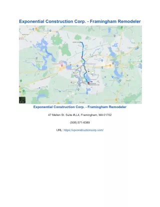 exponential construction corp framingham remodeler
