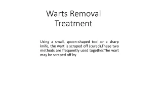 Warts Removal Treatment