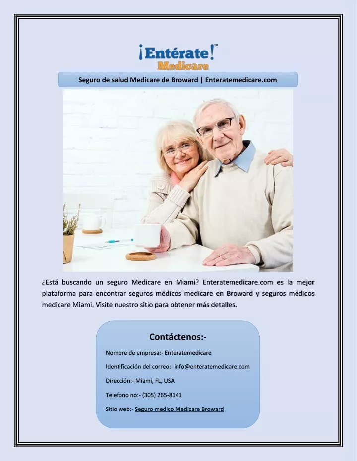 seguro de salud medicare de broward