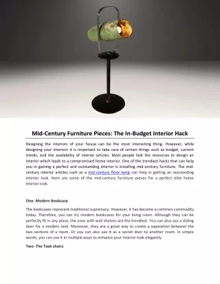 Mid Century Furniture Pieces The In Budget Interior Hack