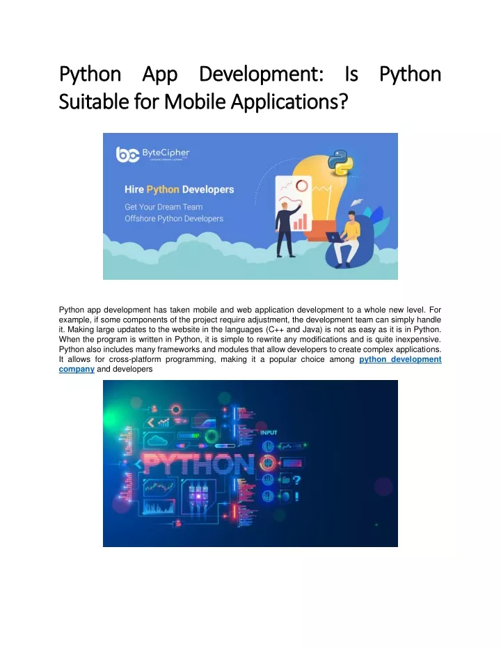 python app development is python python