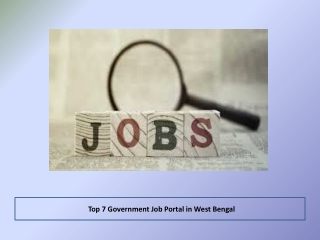 Top 7 Government Job Portal in West Bengal
