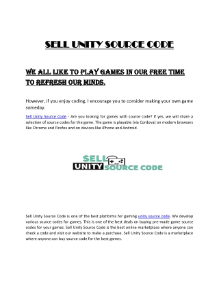 s sell ell unity source code unity source code