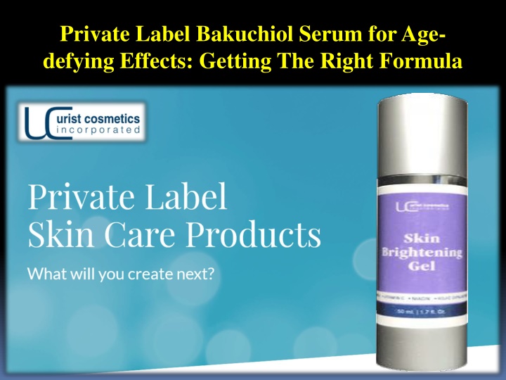 private label bakuchiol serum for age defying