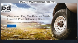 Tire balancing Beads- Check Red Flag