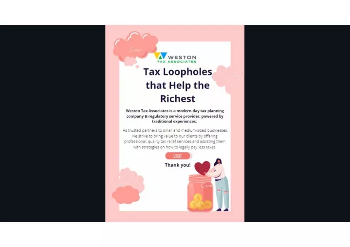 PPT Tax Loopholes that help the richest PowerPoint Presentation, free