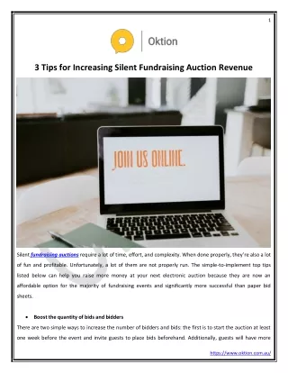 3 Tips for Increasing Silent Fundraising Auction Revenue