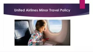 United Airlines Minor Travel Policy