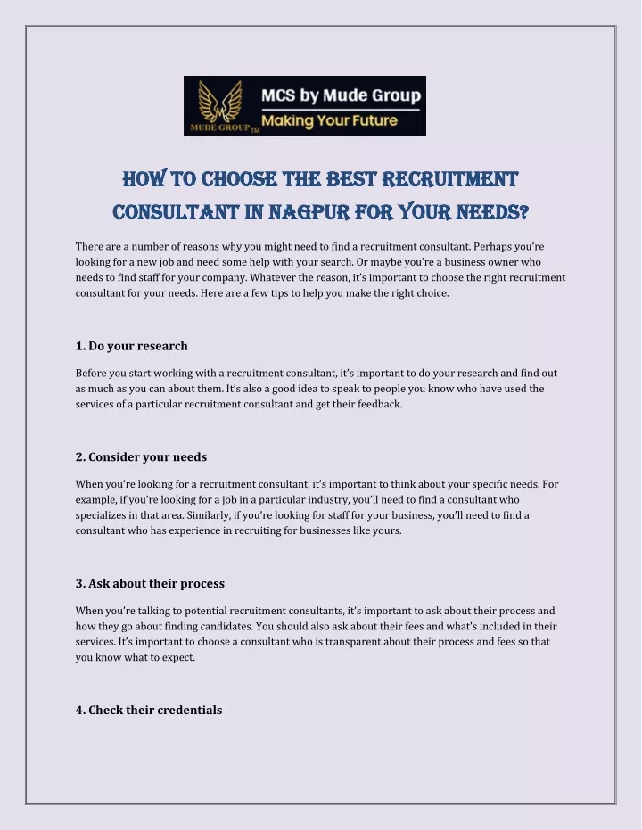 how to choose the best recruitment how to choose