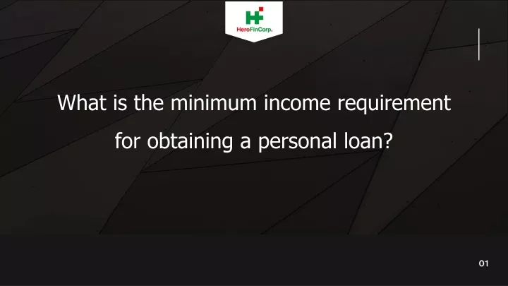 what is the minimum income requirement