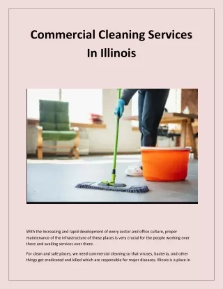Commercial Cleaning Services In Illinois