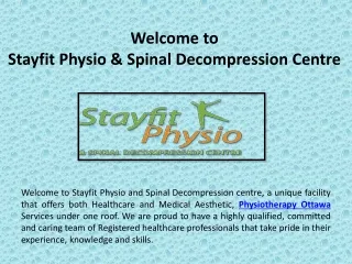 Physiotherapy Ottawa - Stayfitphysio.ca