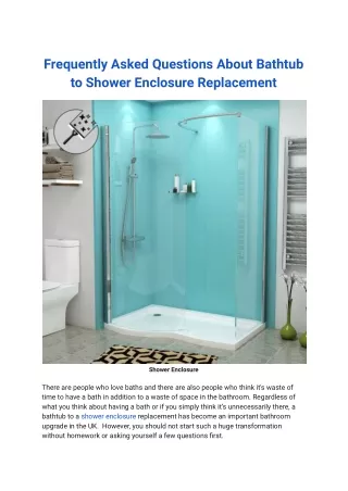 frequently asked questions about bathtub
