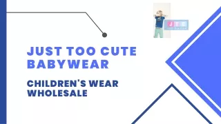 Childrens Wear Wholesale