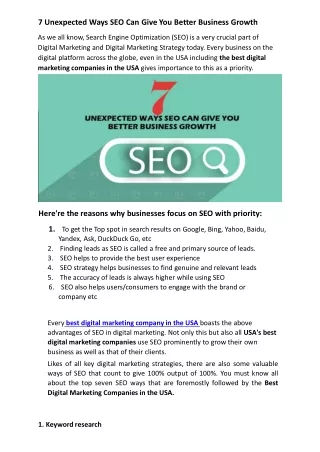 7-Unexpected-Ways-SEO-Can-Give-You-Better-Business-Growth ppt